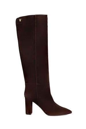 Brown suede boot VIA ROMA 15 | 4448TESTADIMORO